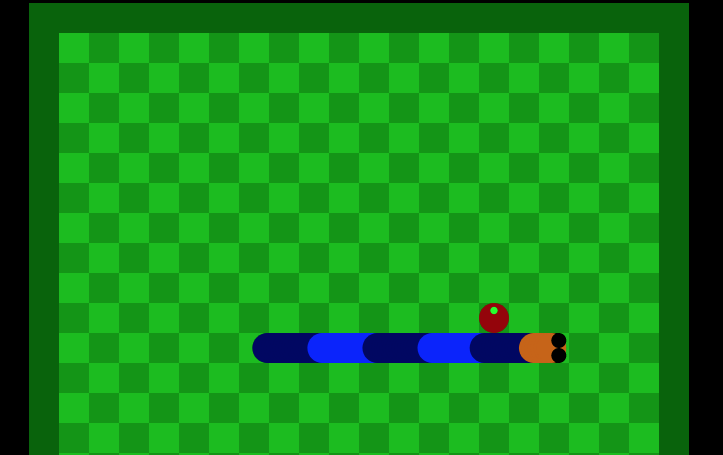 Image of a snake game